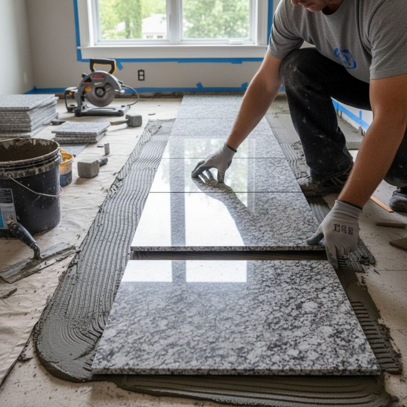 Stone Floor Installation in Kansas City, KS